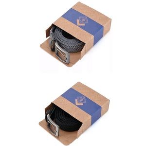 Men’s Braided Belt Bundle gray + black NWT